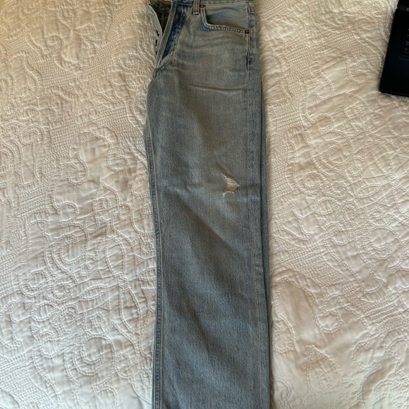Agolde Riley High Rise Straight Crop Jeans - Picture 7 of 7